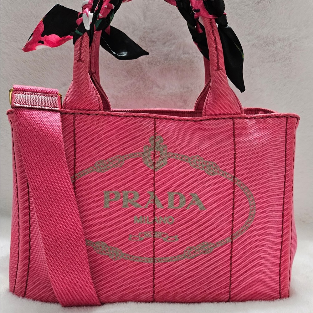 Prada Vibrant Pink Tote Bag